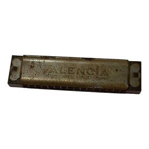 Vintage Valencia Finest Quality Harmonica. Made in Germany US Zone 5" Music Gift